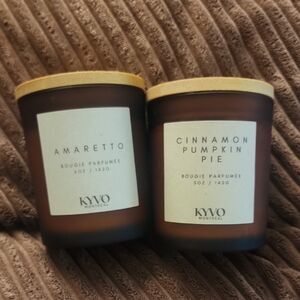 KYVO Scented Clean Soy Candle Set Fall Winter
